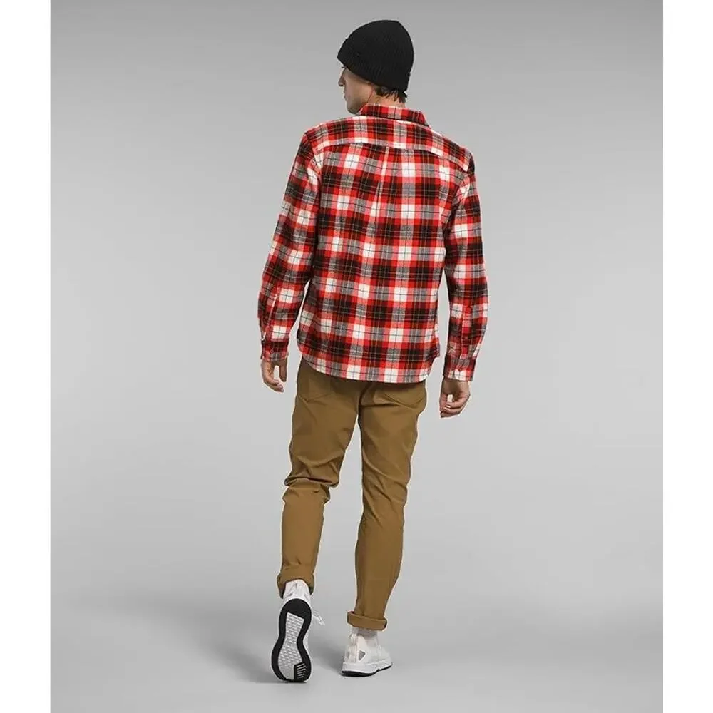 NWT The North Face Arroyo Flannel Shirt Fiery Red Plaid Button Up XL